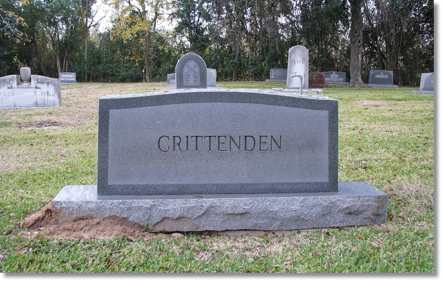 Crittenden Family Monument - Forest Park Lawndale - Houstonn
